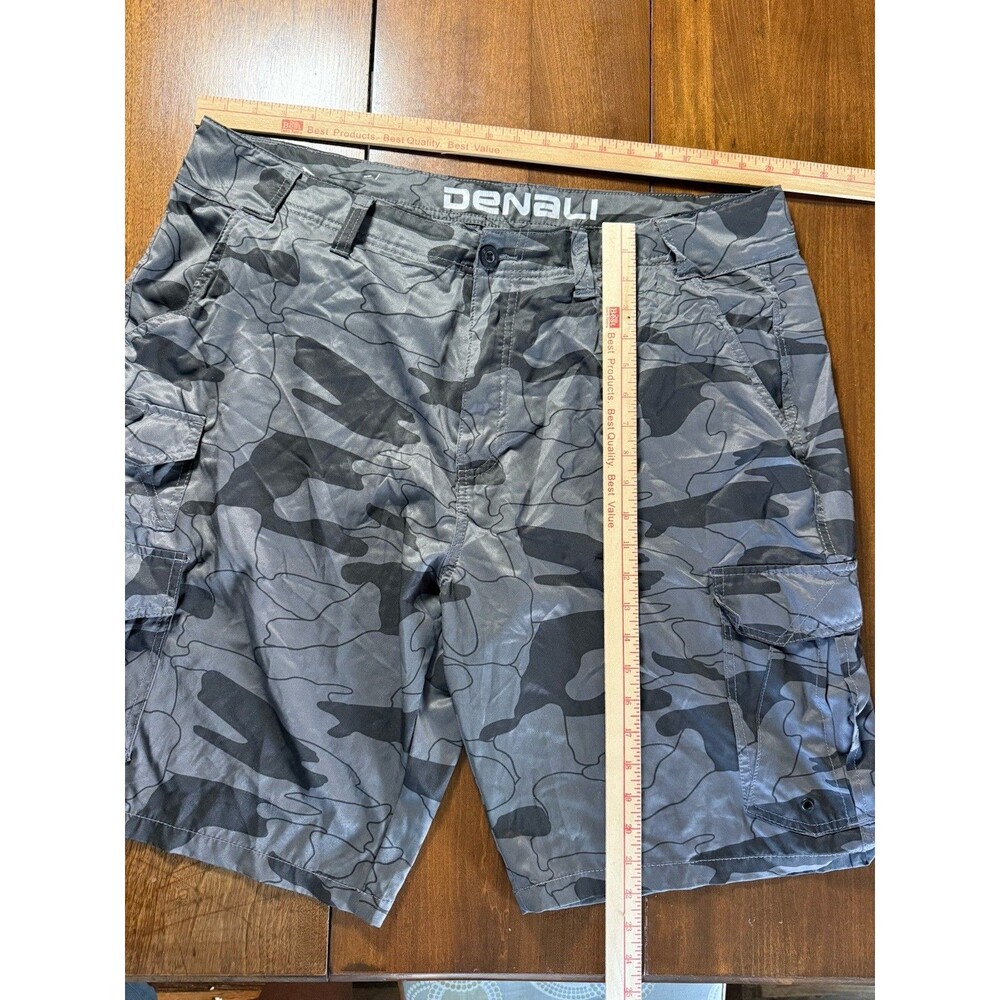 Denali Shorts Gray Camo Cargo Pockets Lightweight Men's Size 40